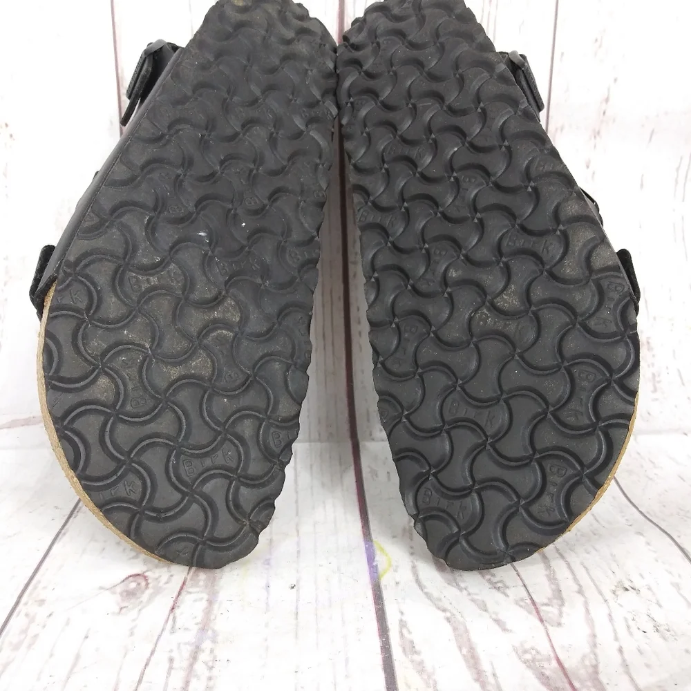 Birkenstock Milano Sandals Shoes Mens 44 Size 11 Brown Leather Slingback 3 Strap - Picture 11 of 13